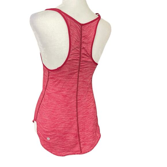 Set of 2 Lululemon Tank Top No Size Small VNeck Racerback Red Neon Green - Picture 7 of 16
